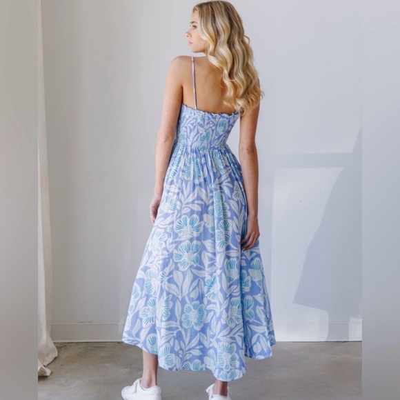 NWT Free People Sweet Nothings Midi Floral Dress - Picture 2 of 8